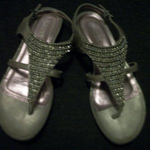BEJEWELED SANDALS 8 & 1/2 M